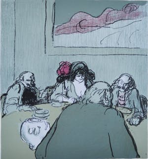 Kurt Lob - mensen rond een tafel kopen? Bied vanaf 25!