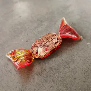 Seguso - Murano Goud & Aventurine Glas Snoepjes (8) - Bonbons - Sweets - Kunst - Venetië kopen? Bied vanaf 90!