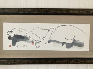 Alain Bonnefoit - Naakt in sumi-e stijl kopen? Bied vanaf 750!