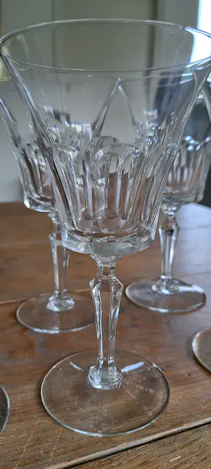 Val-Saint-Lambert - 6 mooie kristallen St. Lambert glazen. kopen? Bied vanaf 300!