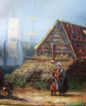 Johannes Wouterus van Trirum - Oud Hollands Tafereel kopen? Bied vanaf 50!