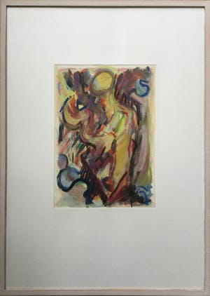 Wim Drion - acrylverf op papier (1987) - mooi ingelijst kopen? Bied vanaf 75!
