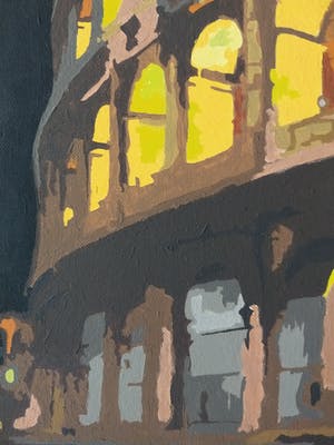 Niet of onleesbaar gesigneerd - Colosseum te Rome bij nacht kopen? Bied vanaf 1!