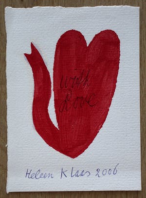 Klaas Gubbels - Tekening op kaart: "With love" - 2006 kopen? Bied vanaf 350!