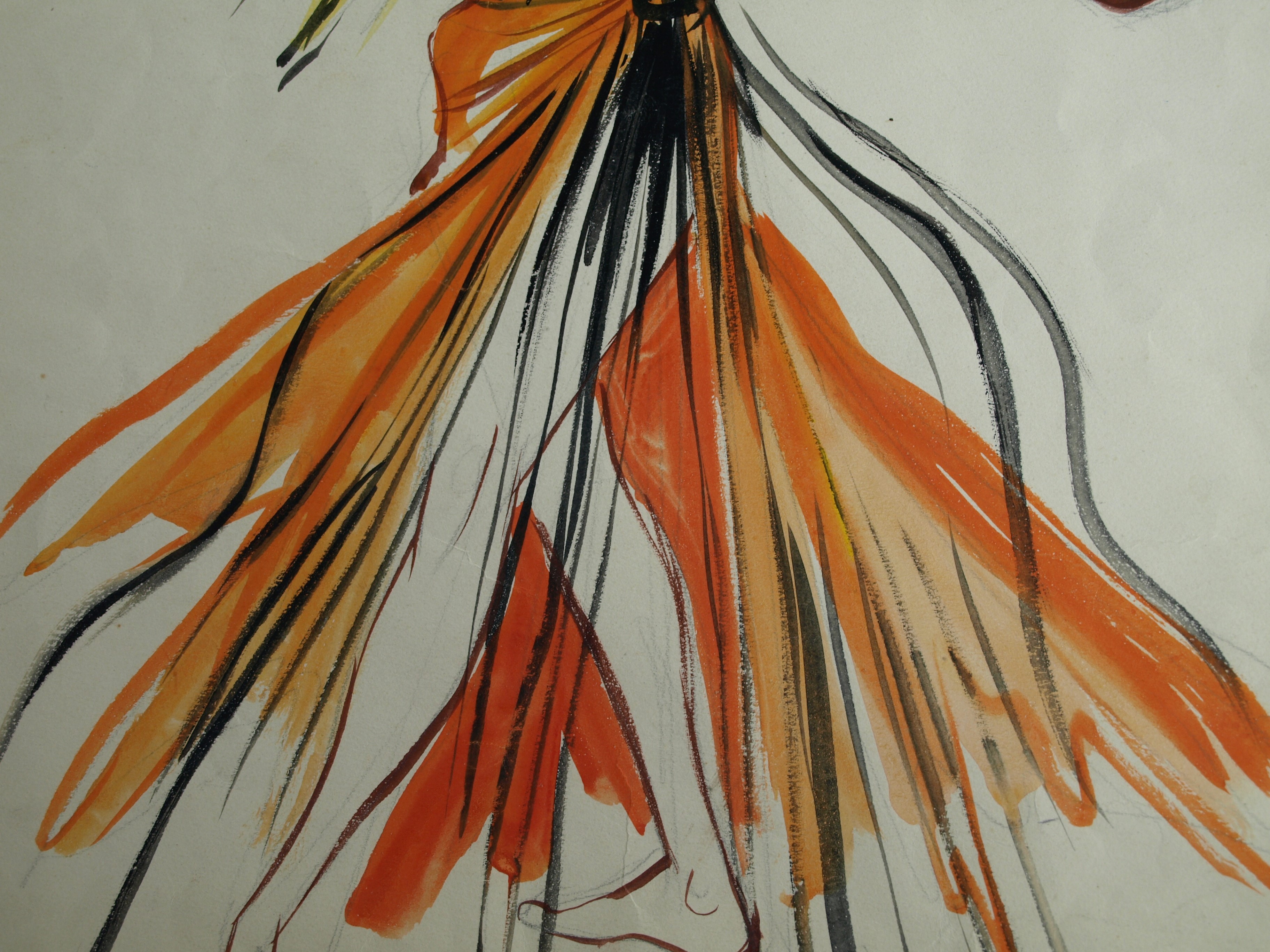 Niet of onleesbaar gesigneerd - Aquarel , Danseres – gesigneerd – 1951 kopen? Bied vanaf 1!