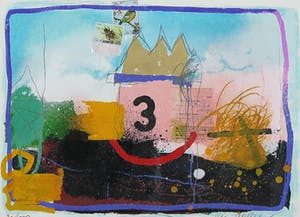 Theo Koster - Zeefdruk en collage, 3 - Ingelijst kopen? Bied vanaf 20!