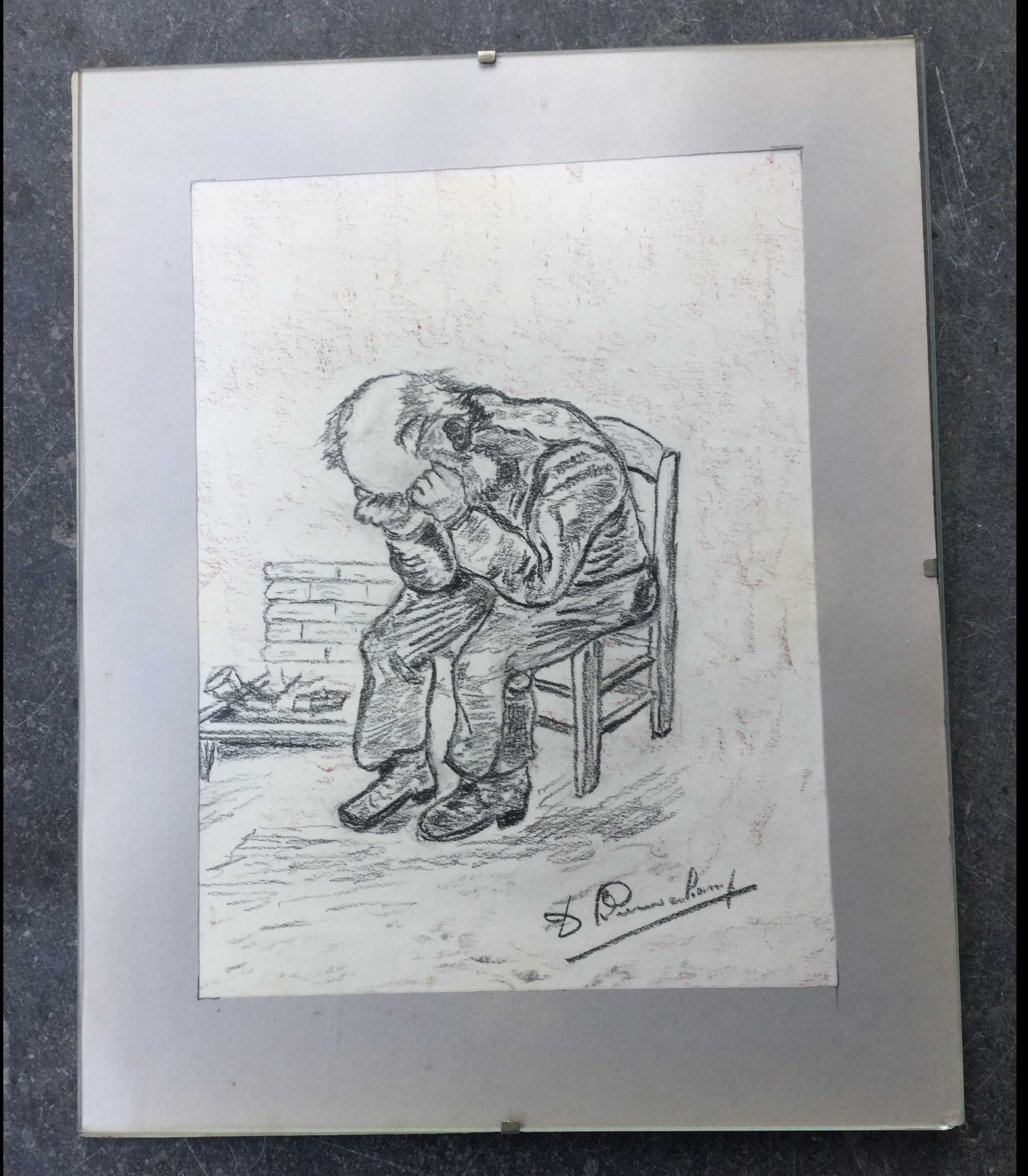 Niet of onleesbaar gesigneerd - Huilende man, C2232-8 kopen? Bied vanaf 1!