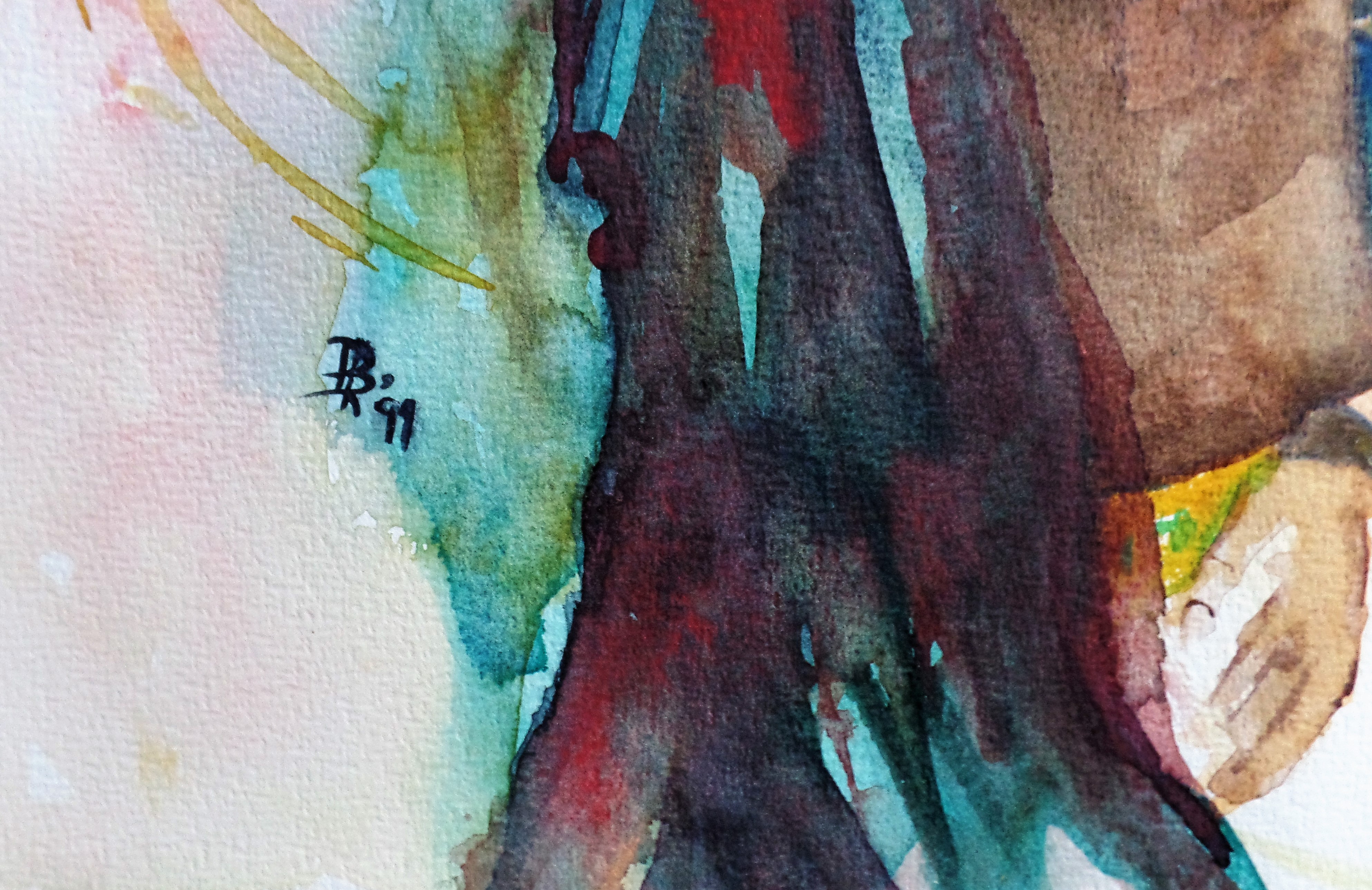 Niet of onleesbaar gesigneerd - Aquarel - Carnaval  kopen? Bied vanaf 1!