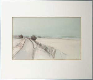 Niet of onleesbaar gesigneerd - Aquarel, Landschap - Ingelijst kopen? Bied vanaf 10!