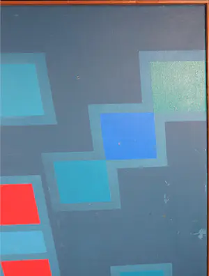 M. A. H. Reijner - Olieverf op doek, Compositie No. 2 - Ingelijst (Groot) kopen? Bied vanaf 1!