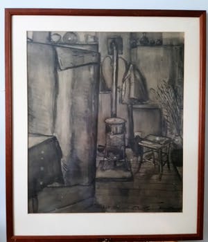 Chris Jansen - Interieur van het atelier kopen? Bied vanaf 40!