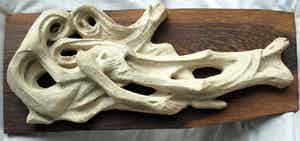 Klaas Pijlman - Beeld van witte Chamotte / Aardewerk – “Piëta” – ca. 1970 verkocht voor € 1!