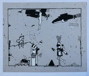 Huibert van Dorp - zeefdruk op gerecycleerd papier kopen? Bied vanaf 35!