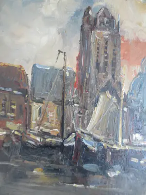 Job Frese - Stadsgezicht Dordrecht kopen? Bied vanaf 150!