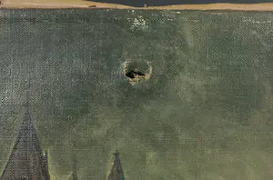 Jan Hermanus Melcher Tilmes - Olieverf op doek, Stadspoort kopen? Bied vanaf 1!