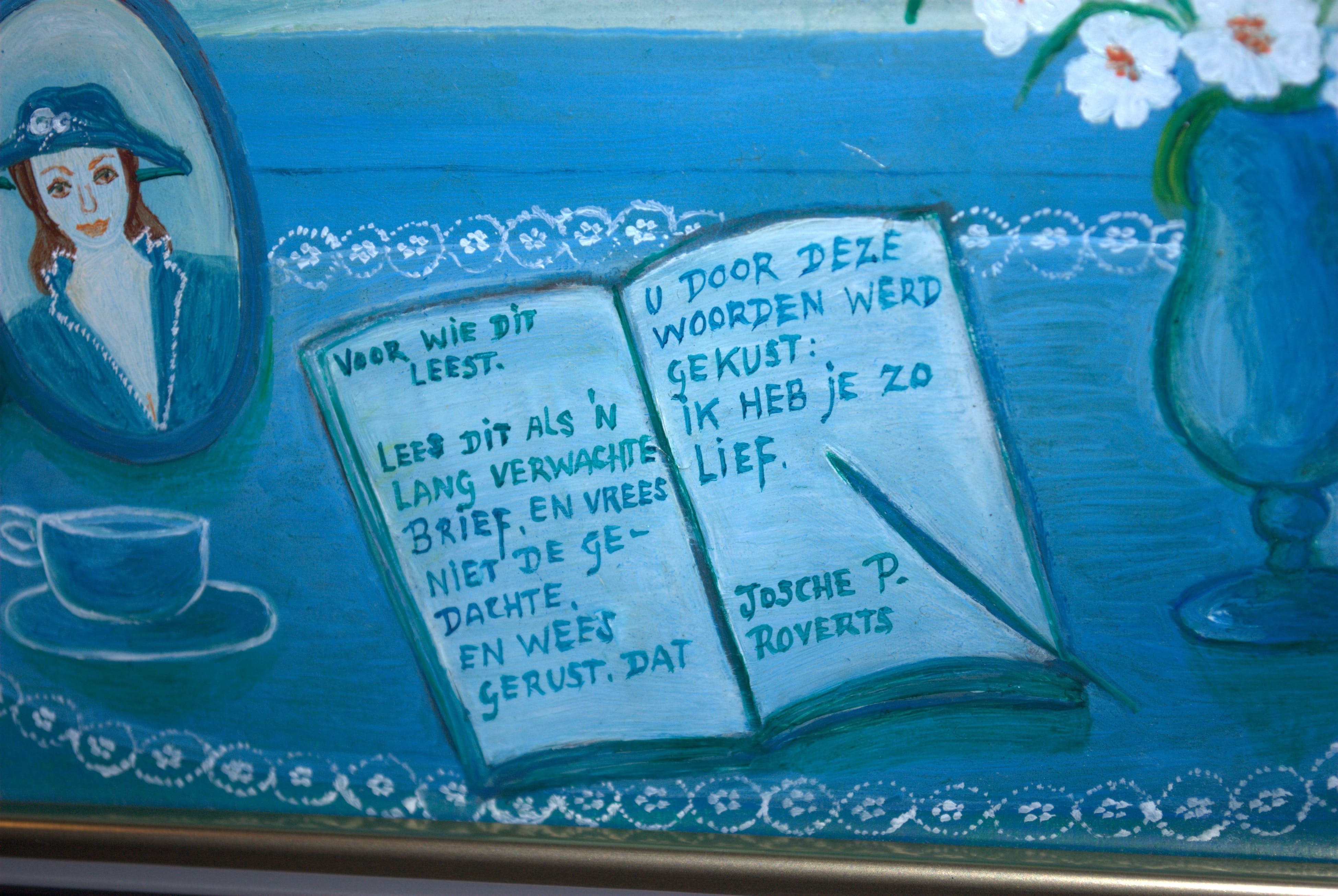 Josche Roverts - het dagboek - olieverf op paneel kopen? Bied vanaf 40!