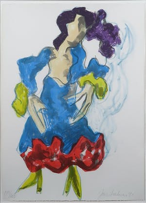 Jan Sierhuis - Litho, Flamenco, Ingelijst kopen? Bied vanaf 50!