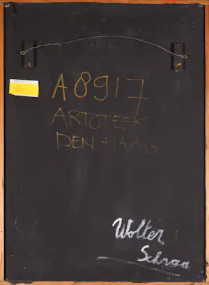 Wolter Schraa - Olieverf op paneel, Zonder titel - Ingelijst kopen? Bied vanaf 1!