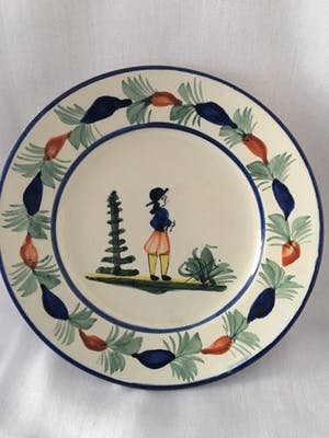 Henriot Quimper - Frans aardewerk bordjes kopen? Bied vanaf 30!