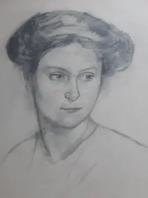 Coba Ritsema - Portrettekening kopen? Bied vanaf 135!