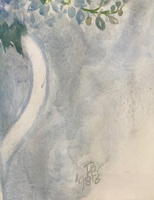 Anna Borst Pauwels - Kleurrijke aquarel - Uniek werk - Gesigneerd - 1986 kopen? Bied vanaf 45!