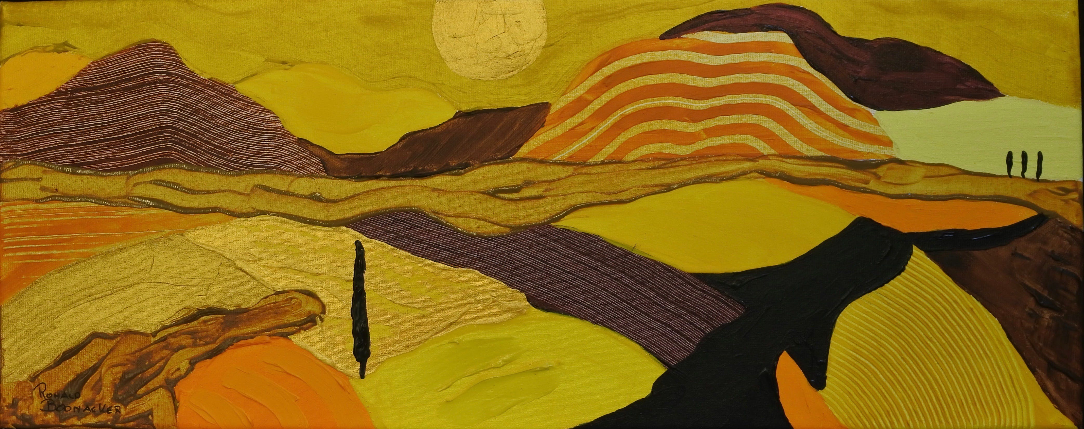 Ronald Boonacker - Italiaans Landschap + Catalogus verkocht voor € 75!