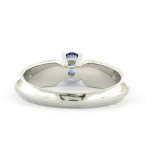 14k gouden ring met saffier en briljant geslepen diamant tot. 0.26ct kopen? Bied vanaf 675!