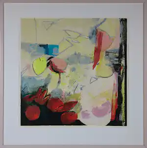 Pieter Vermeulen - Zeefdruk, Zonder titel - Ingelijst verkauft für € 60!