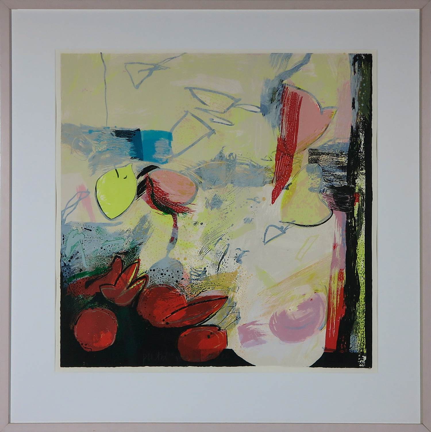 Pieter Vermeulen - Zeefdruk, Zonder titel - Ingelijst kopen? Bied vanaf 60!