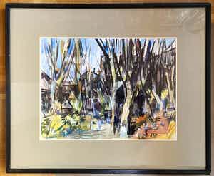 Frans Hollaardt - Een boslandschap verkocht voor € 65!