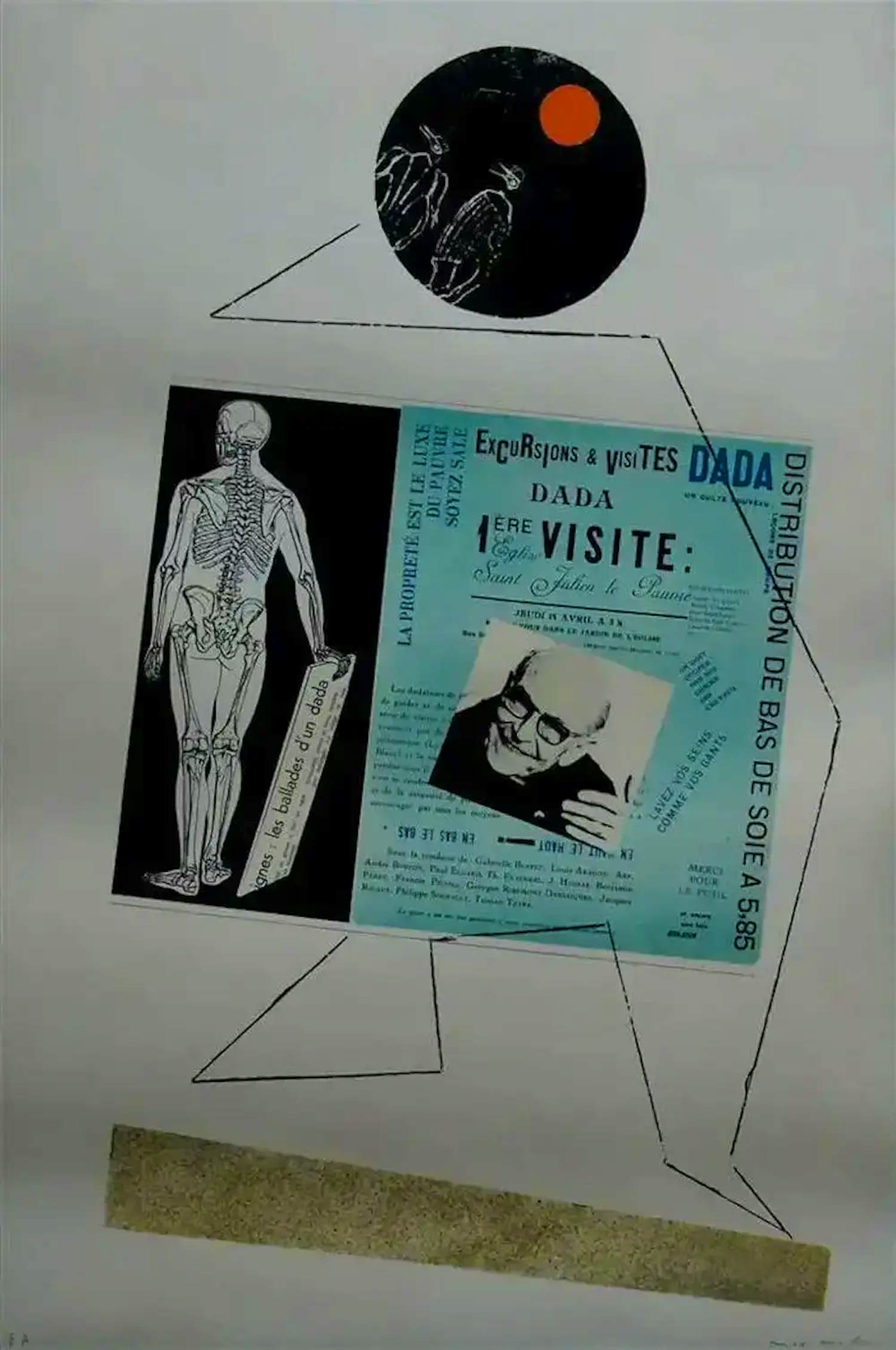 Buy Max Ernst - ingelijste litho: Hommage à Goerge Ribemont Dessaignes - 1972? Bid from 595!