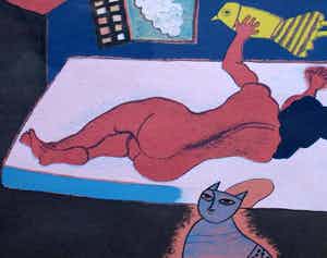 Corneille - Ingelijste litho: laatste proefdruk - 1985 verkocht voor € 150!