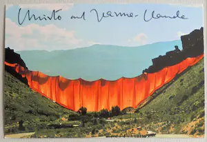 Christo - Project " Valley Curtain " 1970/72 - inc. original stofmonster - handgesigneerd kopen? Bied vanaf 129!