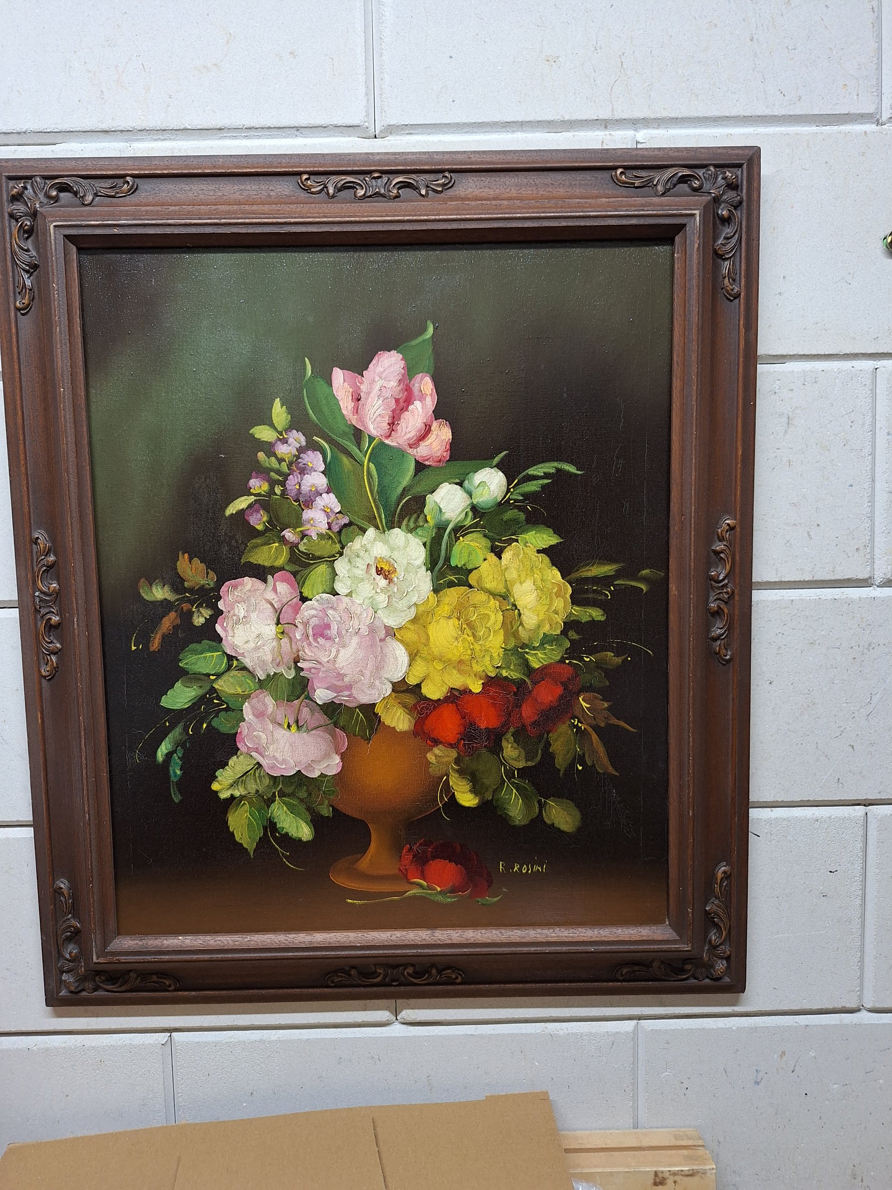 R. Rosini - Vaas met bloemen kaufen? Bieten Sie von 50!