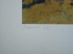 Rob Houdijk - Offset-litho,Titel, "Kippenhok". kopen? Bied vanaf 35!