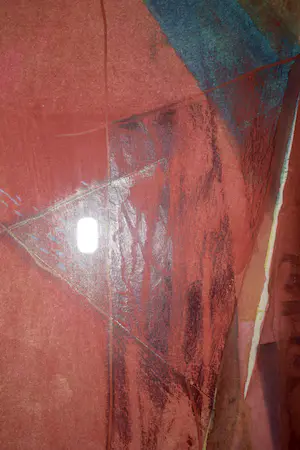 Ruud van der Beele - Gemengde techniek op papier - (Rood) Zonder titel - Ingelijst kopen? Bied vanaf 35!