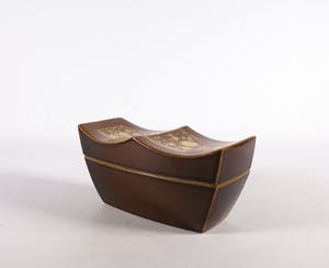 Eleonora Camstra - Aardewerk, Dekseldoos met bladgoud kopen? Bied vanaf 1!