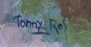 Tonny Ros - Olieverf op doek, Stadsgezicht - Ingelijst kopen? Bied vanaf 50!