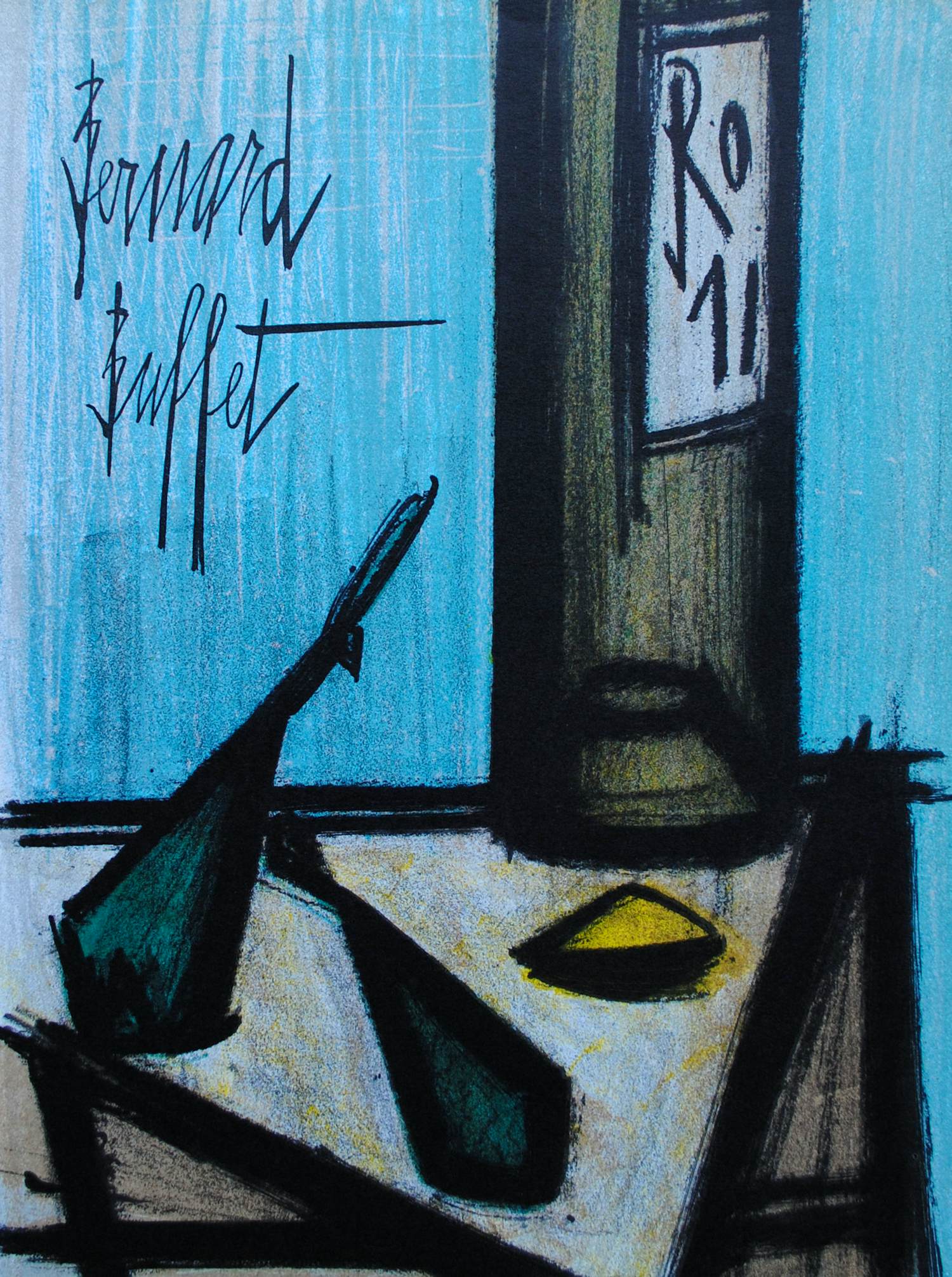 Buy Bernard Buffet - Stilleven met fles, Originele lithografie (Mourlot)? Bid from 60!