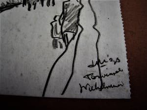 Niet of onleesbaar gesigneerd - 1934- twee (2) potloodtekeningen 1930 "Terwinsel Kerkrade Limburg" gesigneerd kopen? Bied vanaf 1!