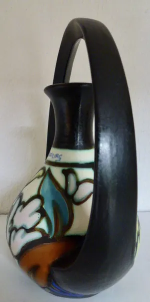 La Ceramique Montoise - Antoine Dubois - Handle vase 767/1 and ear vase 205 kopen? Bied vanaf 50!