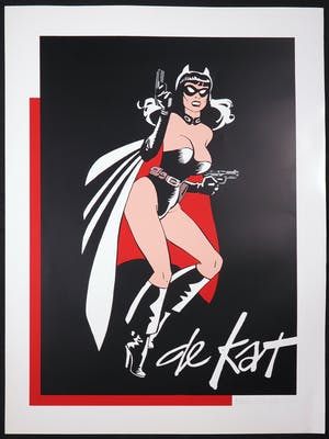 Martin Lodewijk - Zeefdruk, De Kat kopen? Bied vanaf 20!