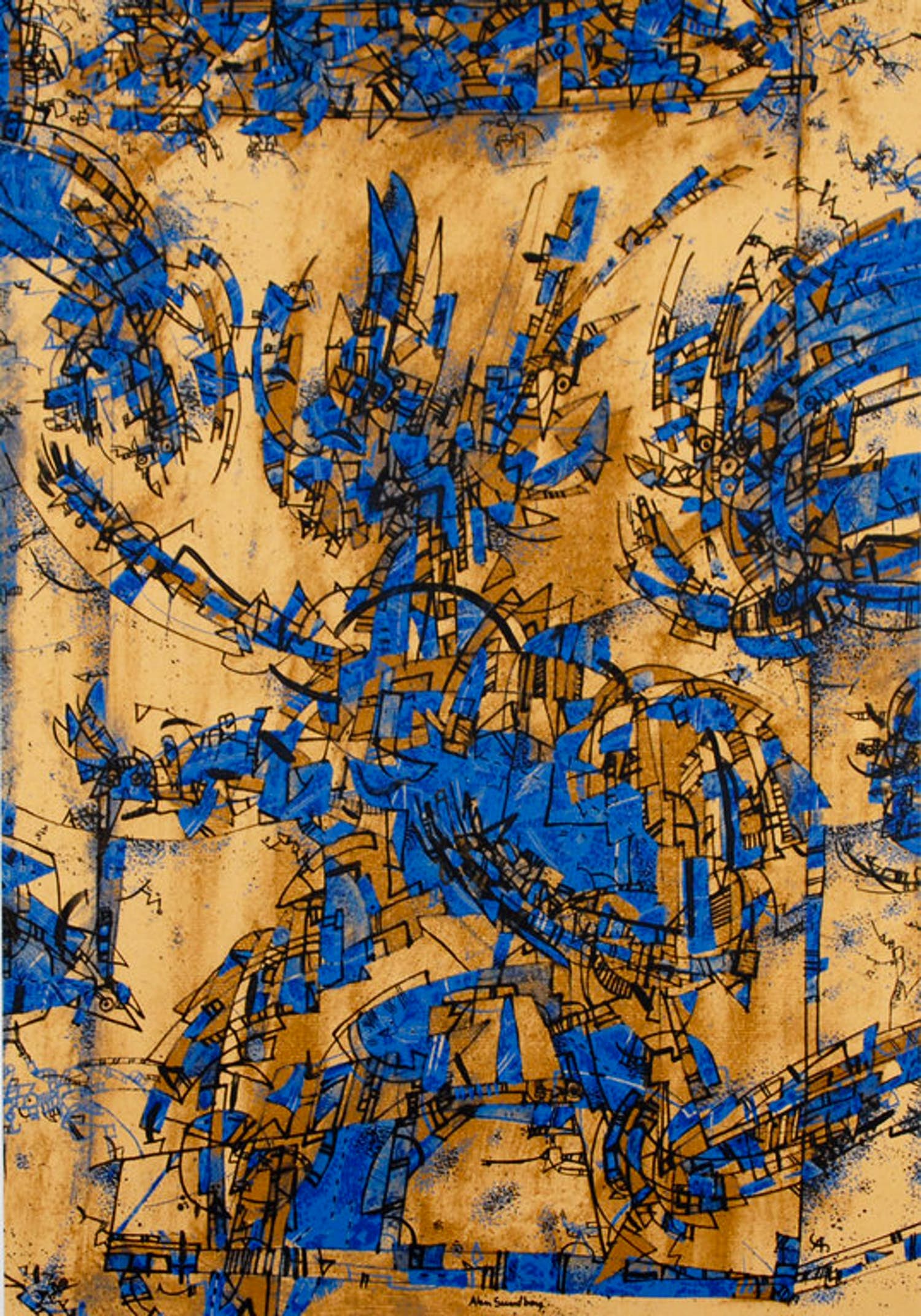 Alan Sundberg - Blue Birds (vogelzwerm) verkocht voor € 59!