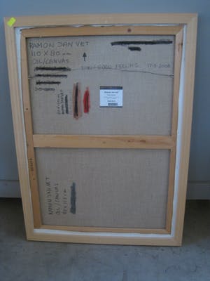 Ramon Jan Vet - Spectaculair Groot Pop-Art olieverf op doek "Good Feeling" Galerieprijs 2800€!! kopen? Bied vanaf 20!