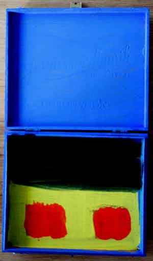 Leon Adriaans - Beschilderd sigarenkistje verkocht voor € 399!