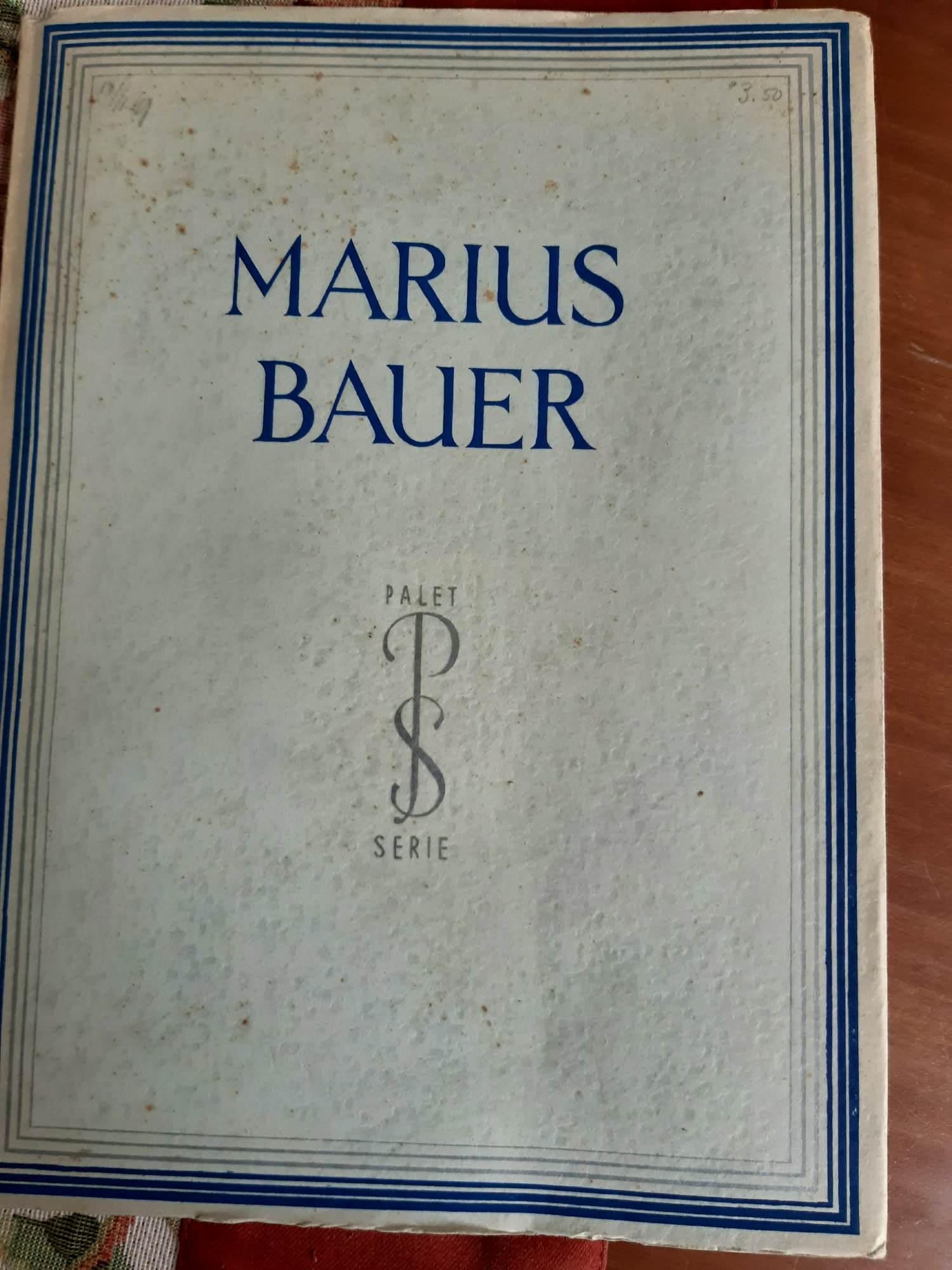 AcheterMarius Bauer - Palet serie? Enchérissez de 25!