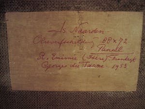 Isaac Naarden - Larense School - Landschap met besneeuwde bergtop - GROOT!!! kopen? Bied vanaf 80!