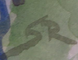 Jan Sluijters (jr.) - Aquarel, Tuinaanzicht - Ingelijst kopen? Bied vanaf 40!