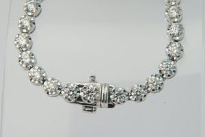 2519 - exclusief 18 krt goud & diamanten Halssieraad - ruim 11 Ct VS1/H diamant! kopen? Bied vanaf 6200!