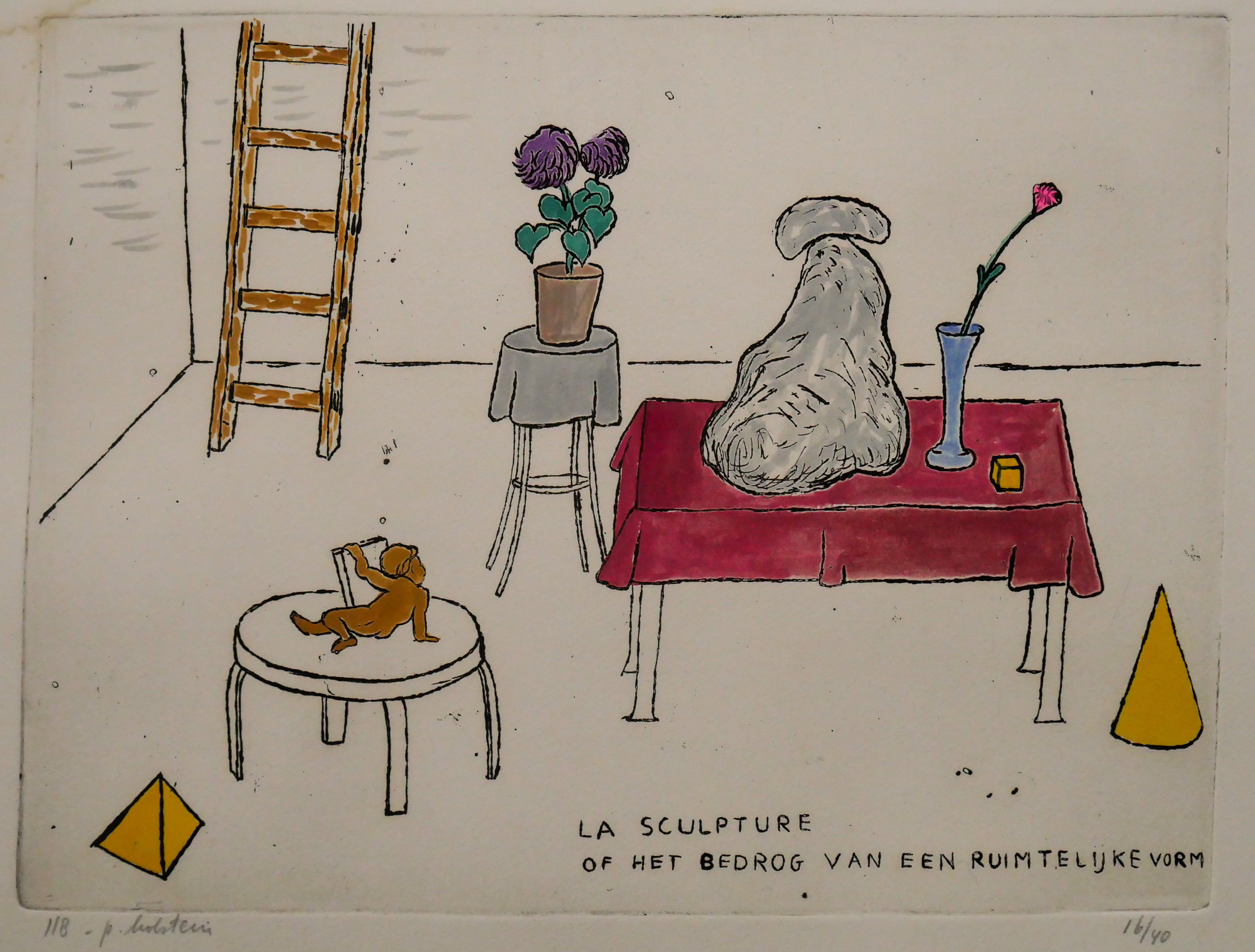 Pieter Holstein - La sculpture of het bedrog van een ruimtelijke vorm kopen? Bied vanaf 1!